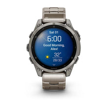 Carica l&#39;immagine nel visualizzatore di Gallery, Smartwatch Garmin Fēnix® 8 AMOLED Sapphire 43mm 010-02904-40 Sapphire Titanio con Titanio
