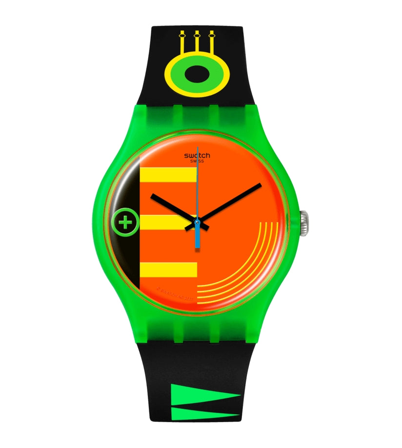 Swatch New Gent watch SUON147 GREEN ANATOMY