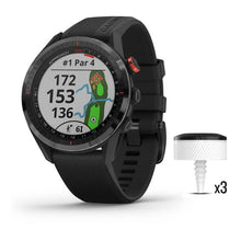 Load image into Gallery viewer, Garmin Approach S62 Golf GPS Smartwatch Silicone Black CT10 Bundle
